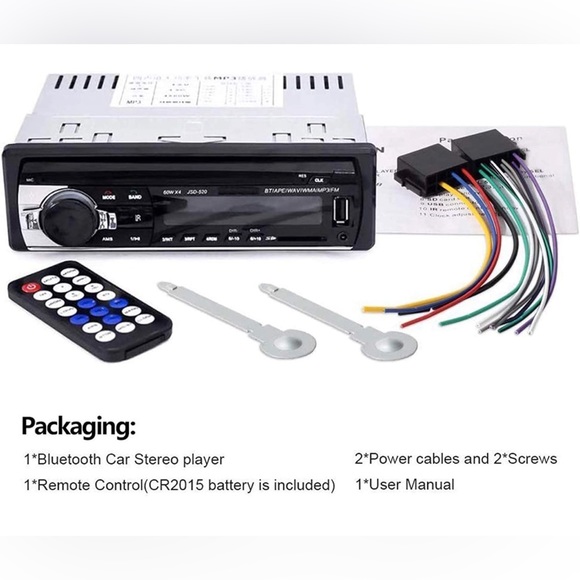 Aigoss Bluetooth Car Stereo, 4x60W Car Audio FM Radio, MP3 Player USB/SD PORT🎶 - Picture 8 of 16